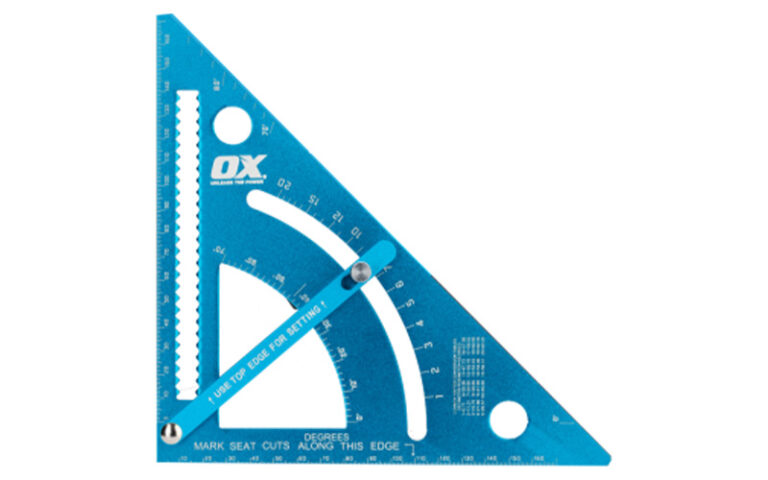 Introducing the Pro Adjustable Aluminium Rafter Square - OX Tools UK