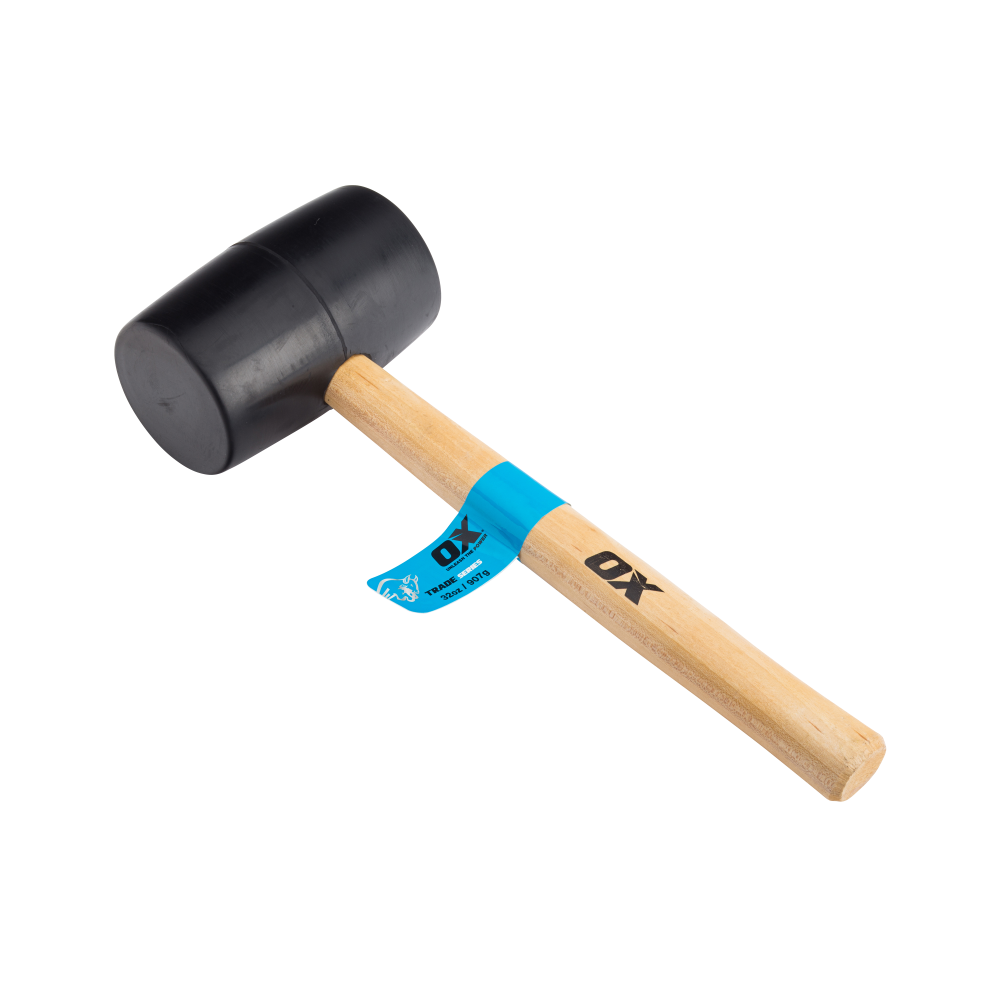 OX Trade Black Rubber Mallet - 32oz / 907g