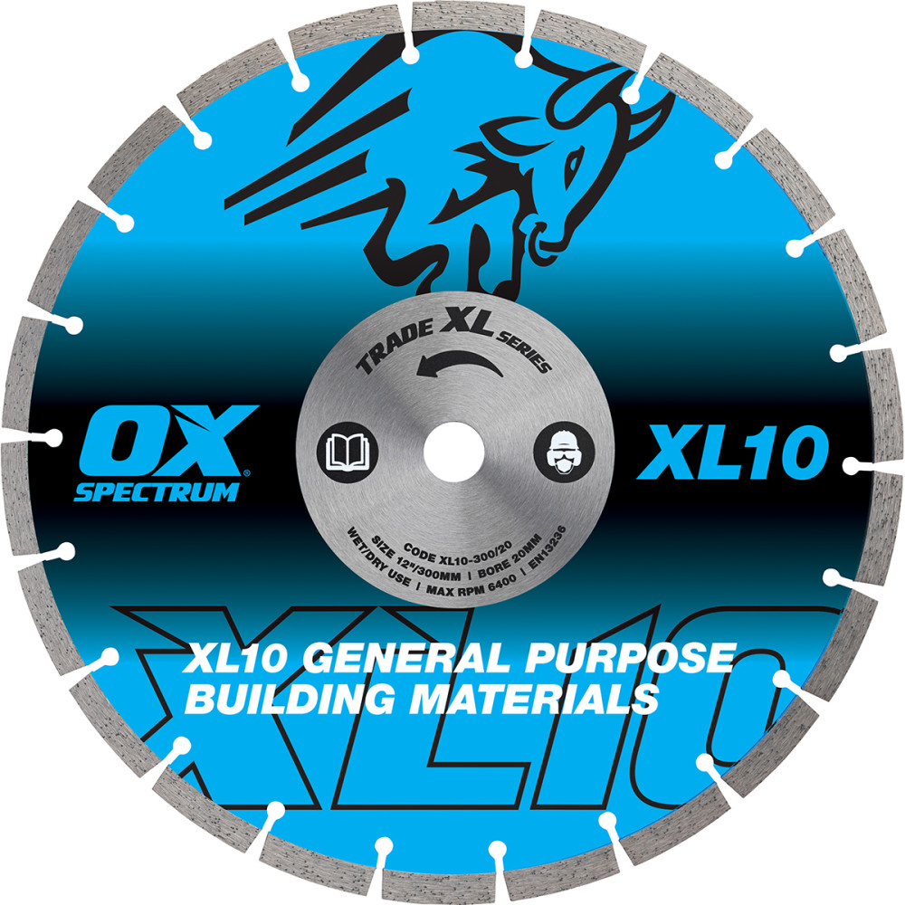 OX Trade XL-10 Segmented Diamond Blade - General Purpose - 300/20mm