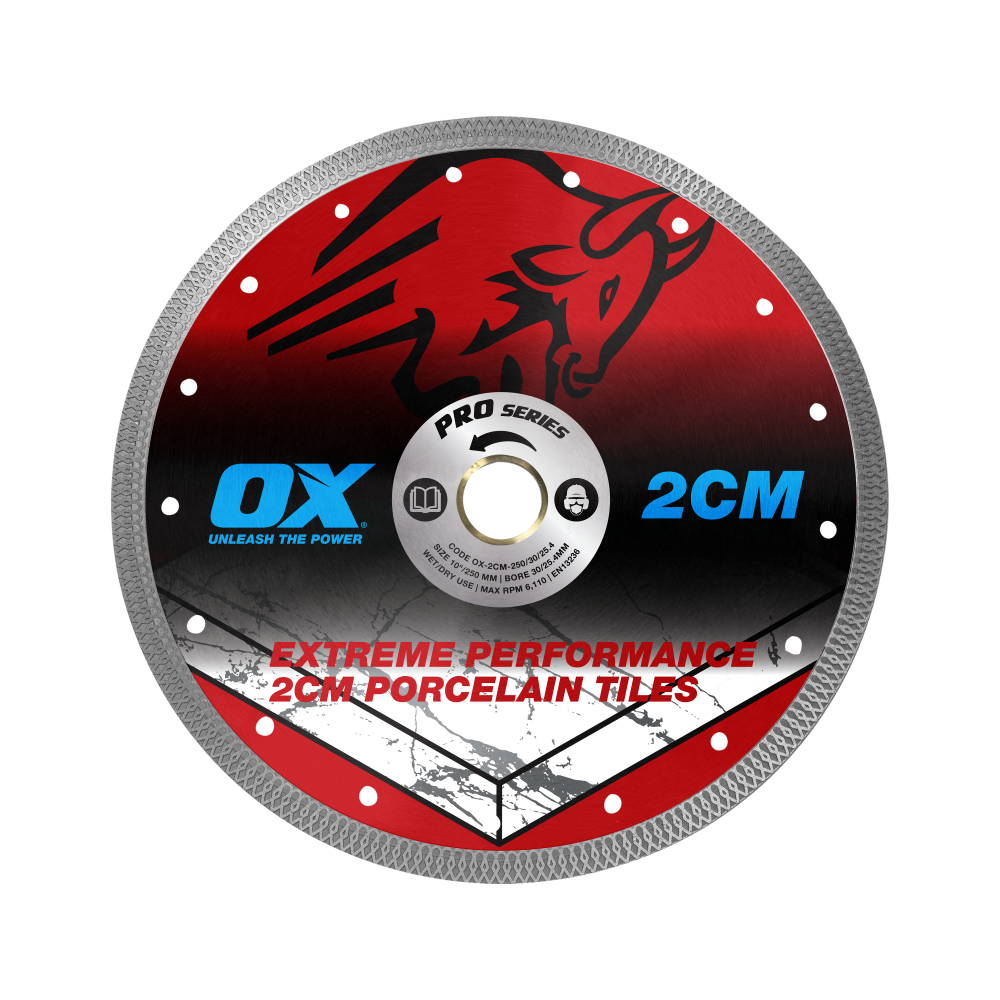 OX Pro 2CM Porcelain Cutting Blade - 230/22.23mm