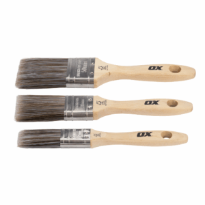 OX Trade 3 Piece Paint Brush Set - 25/38/50mm