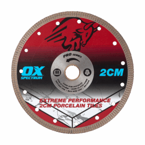 OX Pro 2CM Porcelain Cutting Blade - 200/25.4/22.23mm