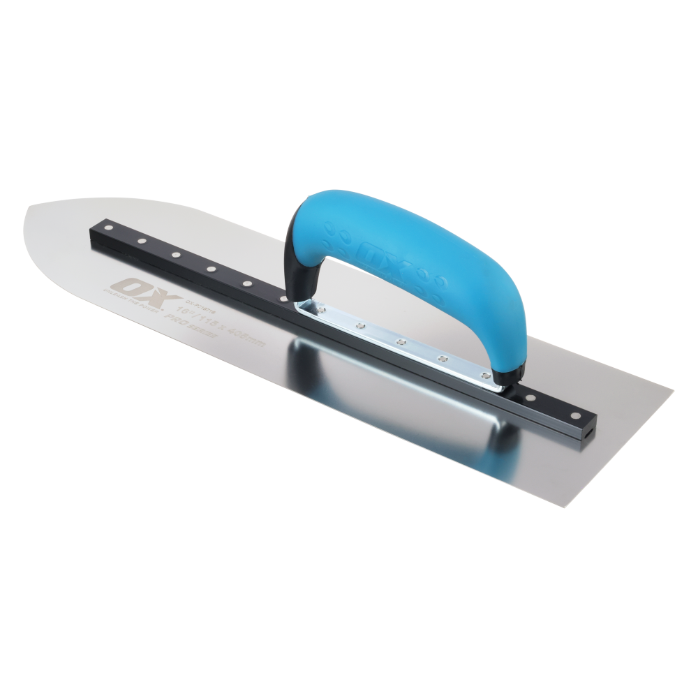 tskg★ OX Pro Pointed Flooring Trowel - 115 x 400mm / 16in - OX Tools UK