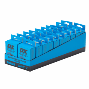 OX Disposable Ear Plugs – Corded – Box of 5 Pairs