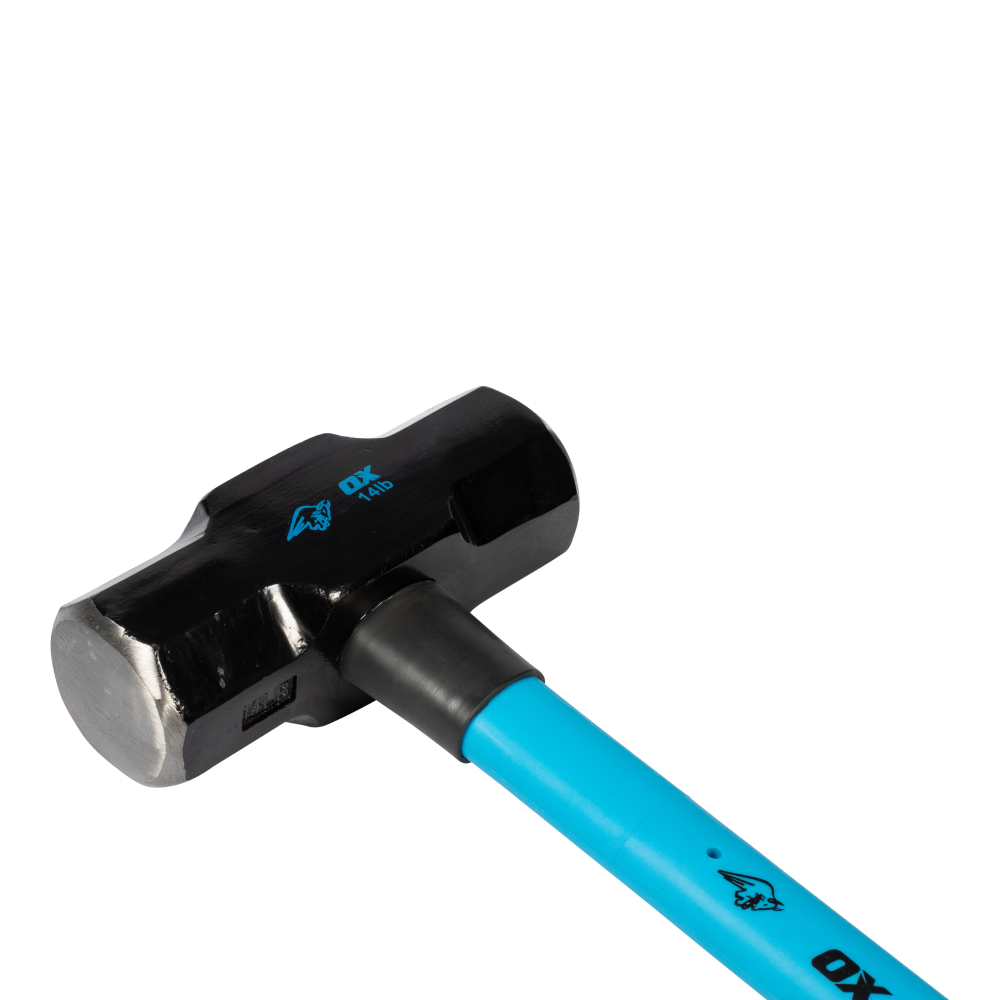 OX Trade Fibreglass Handle Sledge Hammer - 14lb / 6.3kg