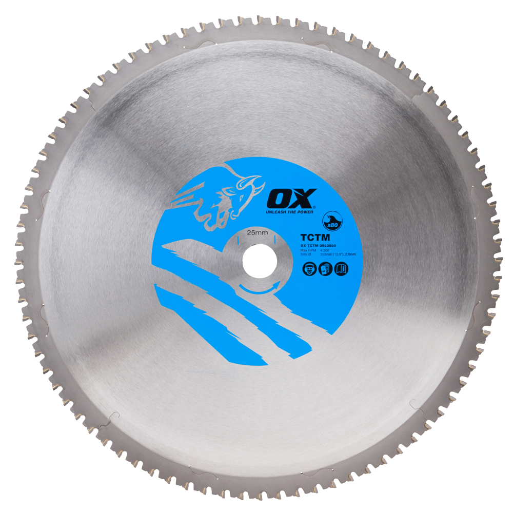 OX Ferrous Metal cutting 355/25.4mm, 80 Teeth TCG