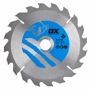 OX Wood Cutting Circular Saw Blade 160/20mm, 20 Teeth ATB