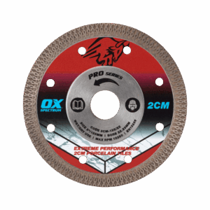 OX Pro 2CM Porcelain Cutting Blade - 125/22.23mm