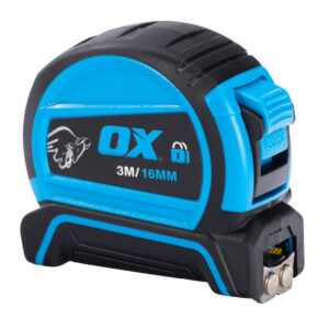 OX Pro Double Locking Tape Measure Metric Only - 3m