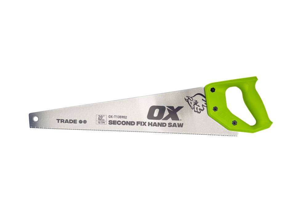 OX Trade Second Fix Hand Saw - 500mm/20" - (10 TPI)