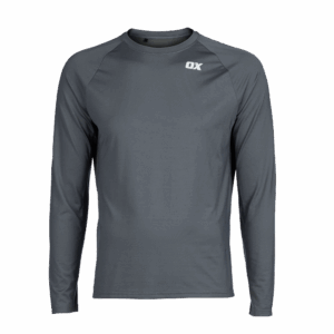 OX Ultra Engineered Long Sleeve Top Light Grey - L