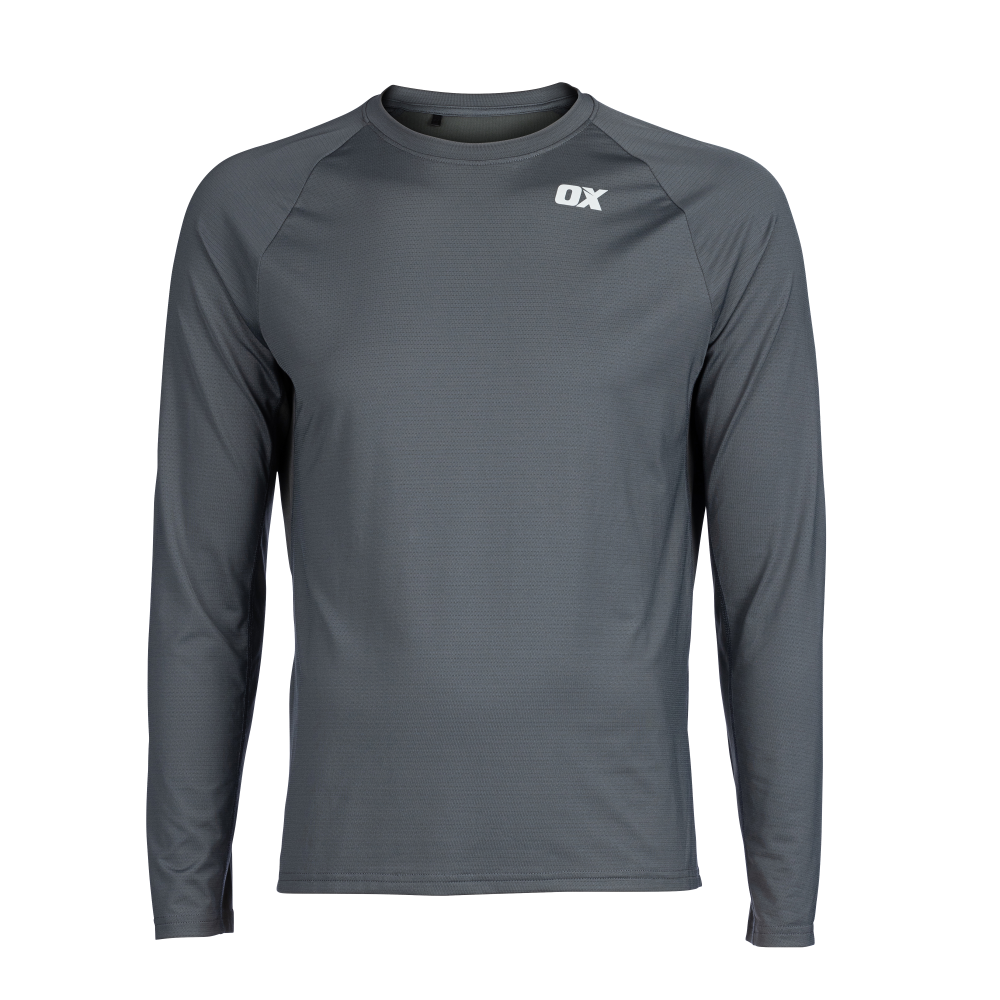 OX Ultra Engineered Long Sleeve Top Light Grey - XL