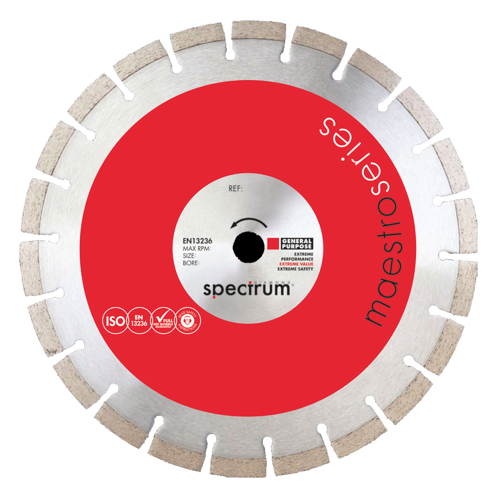 Spectrum Maestro 10mm General Purpose Diamond Blade - 115/22.23mm