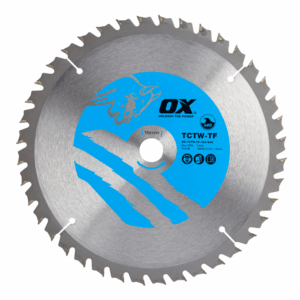 OX Wood Cutting Thin Kerf Circular Saw Blade 184/16mm, 40 Teeth ATB