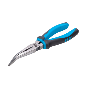 OX Pro Bent Long Nose Pliers - 200mm / 8in
