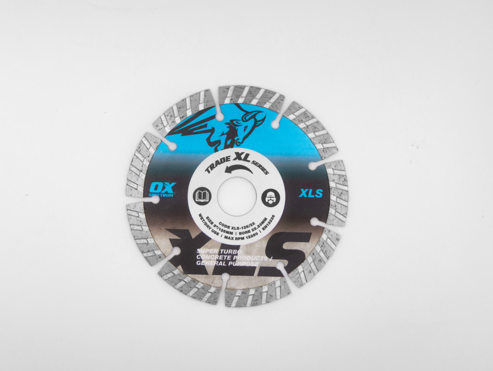 Trade XL Super - Turbo Segmented Diamond Blade - Concrete & GP - 125/22.23mm