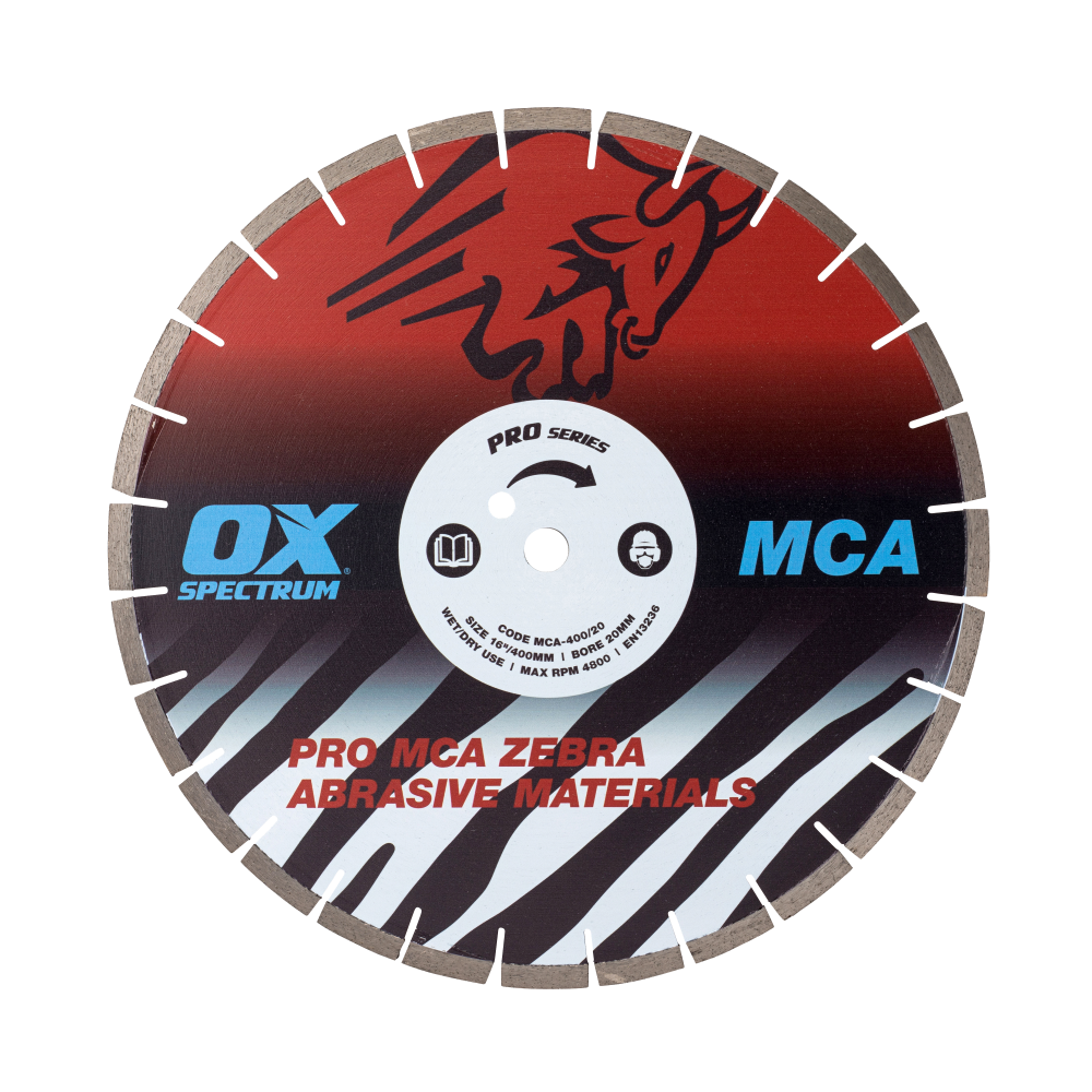 Spectrum Superior Zebra Dia Blade - Abrasive - 400/25.4mm