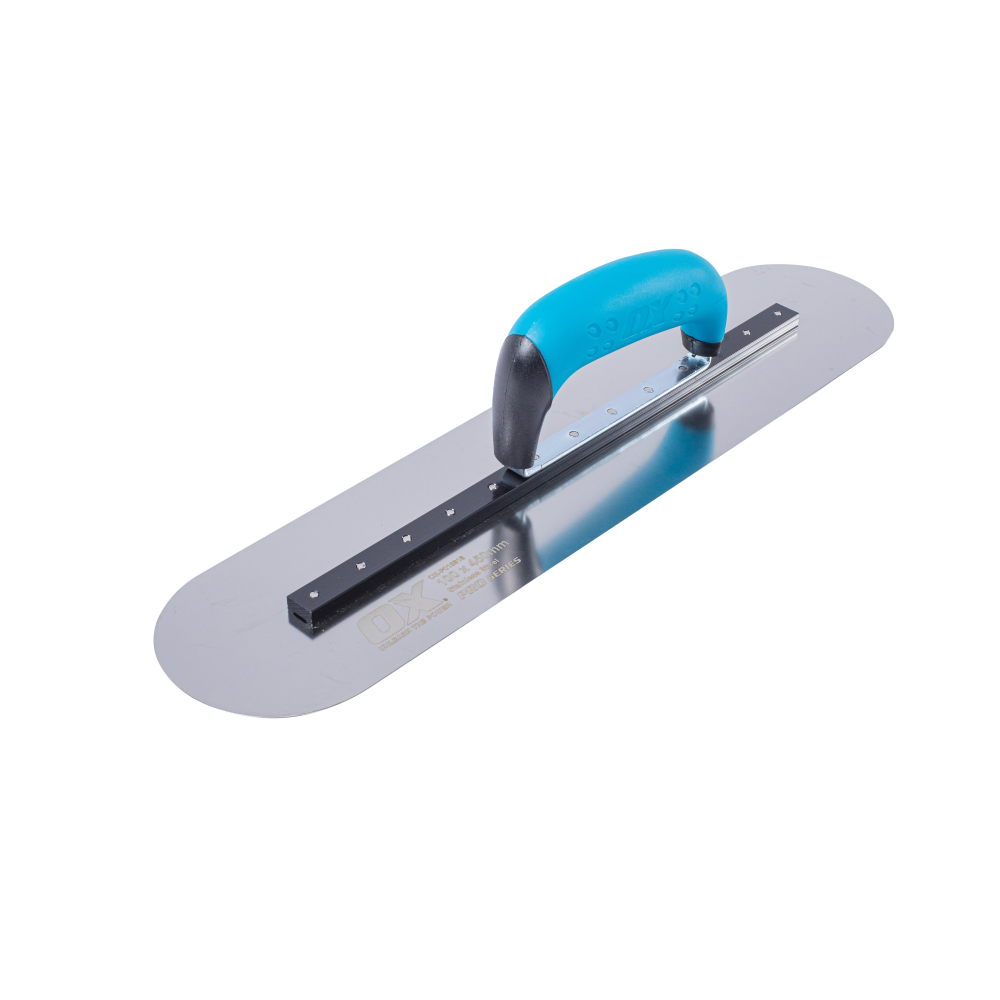OX Pro Stainless Steel Pool Finishing Trowel - 110 x 450mm / 18in