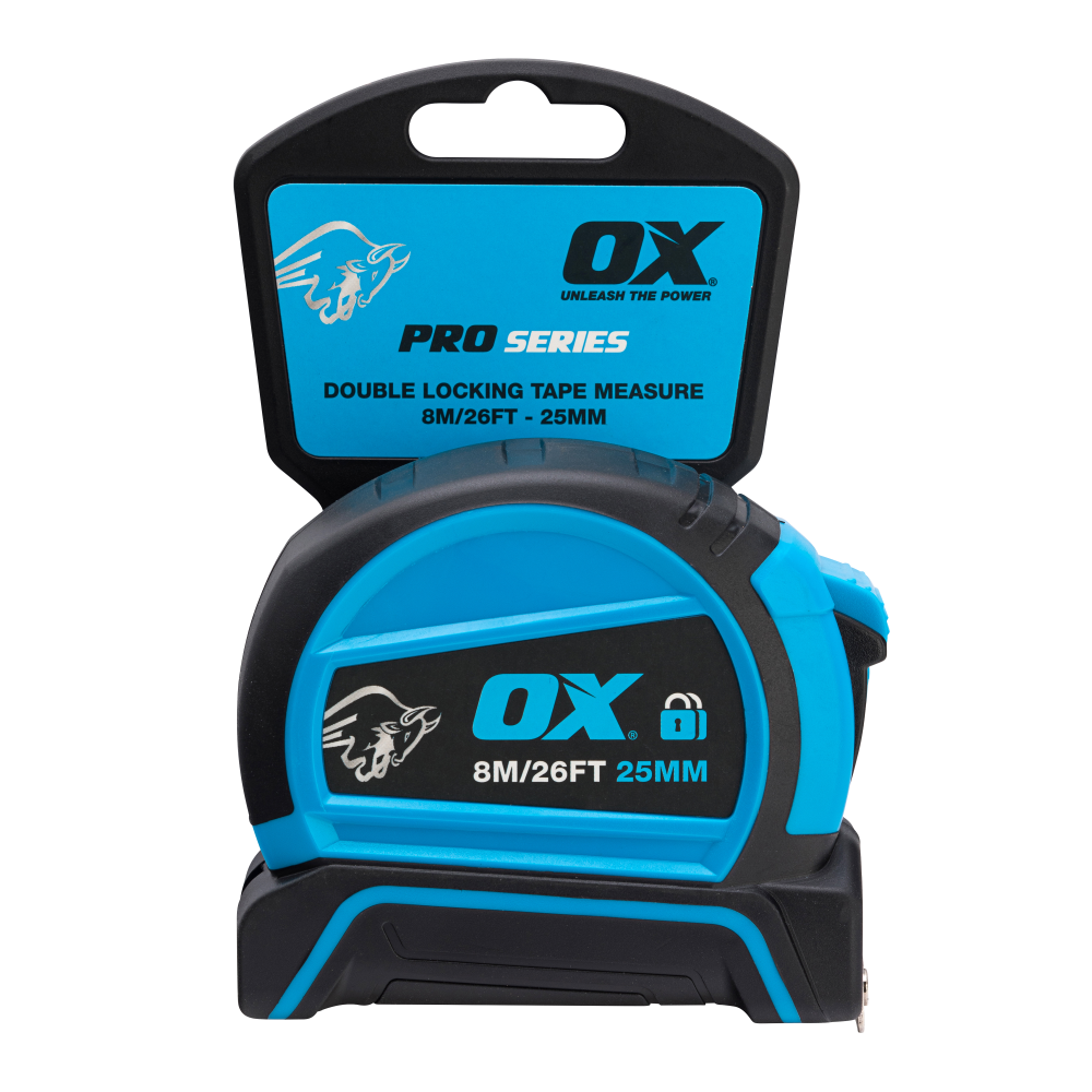 OX Pro Dual Auto Lock Tape Measure - 8m / 26ft - Image 5