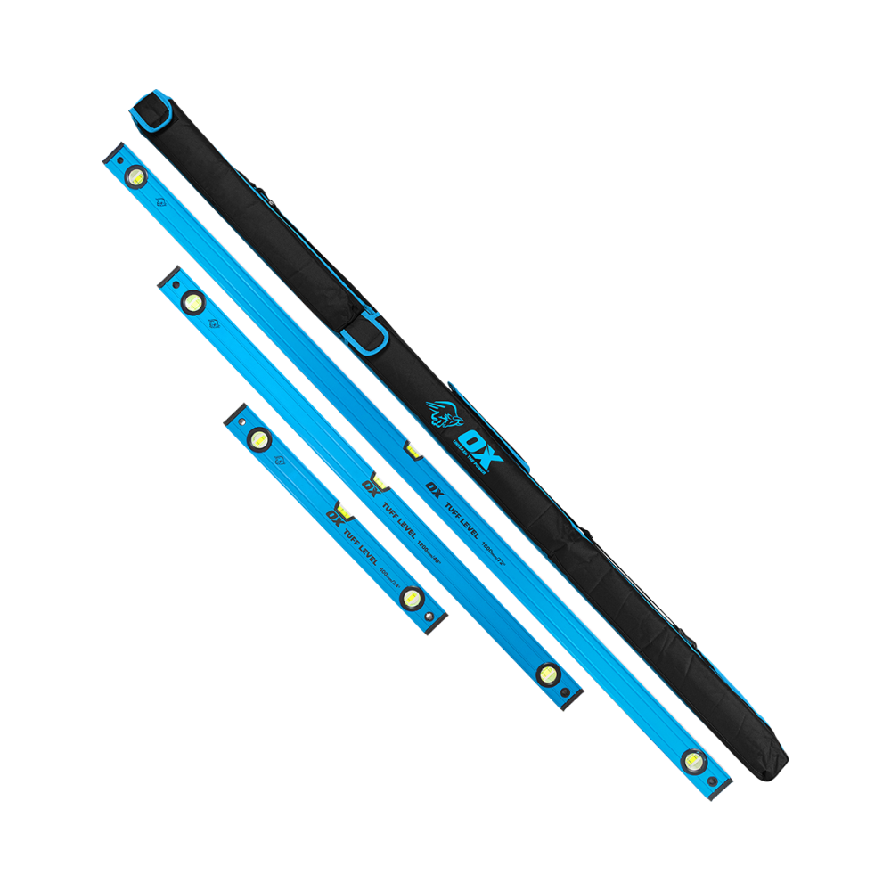 OX Pro Tuff Level 3pk w/Bag - 600mm, 1200mm, 1800mm